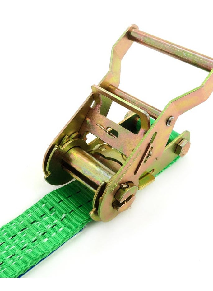 AMIO 2 Ton Ratchet Tie Down Strap 8m x 35mm – Heavy Duty Cargo Lashing Belt with Hooks - Image 1