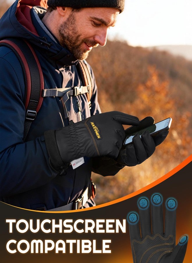 AXEVMEN Winter Gloves (Black, Medium) - Image 4