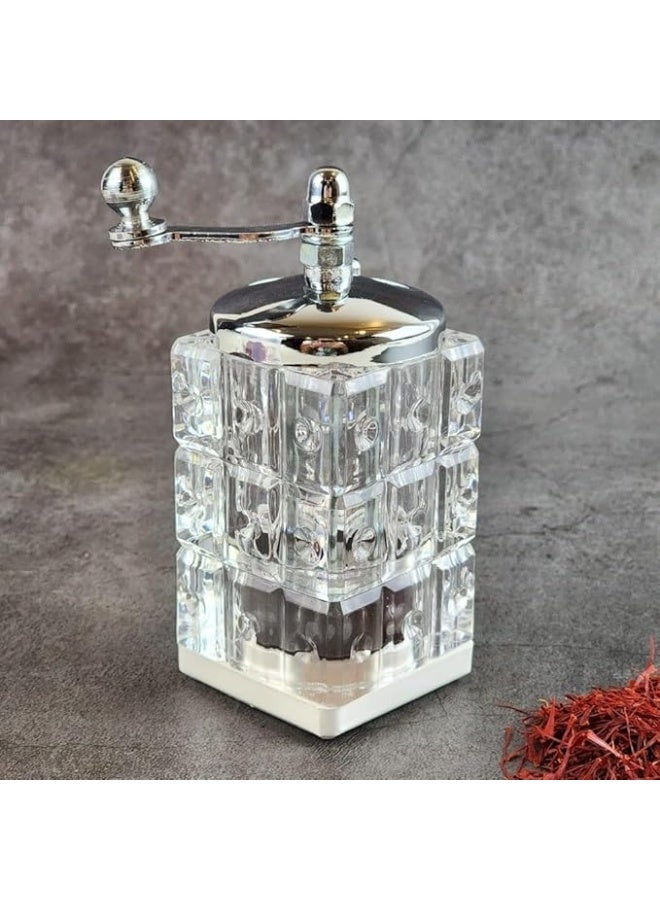 MIRFA Premium Saffron Mill Grinder with Collection Chamber (Gem Shaped) - Image 5
