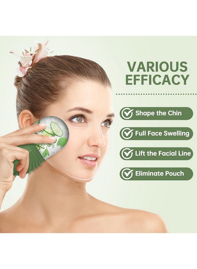 أسطوانة الثلج للوجه لبشرة متوهجة | شد البشرة | إزالة التجاعيد وحب الشباب والبثور | تخفيف انتفاخات العين (أخضر) - Image 3