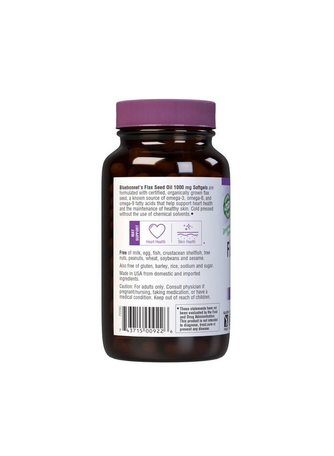 BlueBonnet Flaxseed Oil Softgels, 1000 mg, 100 Count - Image 3
