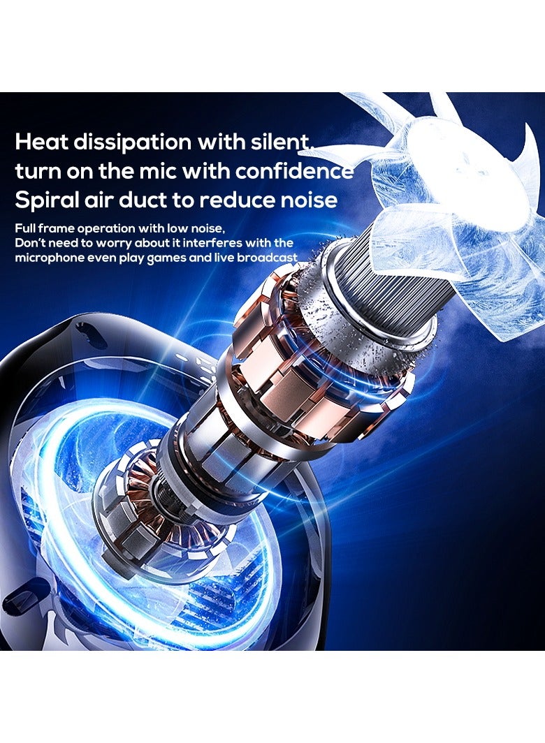 ميمو Mobile Phone Cooler for Game Fan PUBG, Designed iPhone 12/13 Series, Live Streaming and Vlog, Semiconductor Heatsink Without Noise iOS Android, ipad Tablet - Image 3