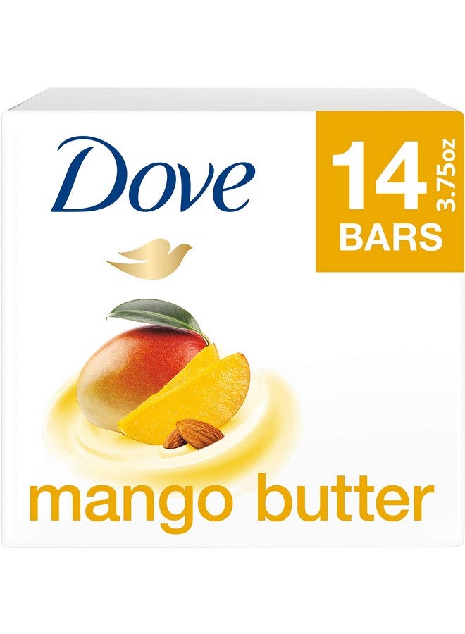 Dove Beauty Bar With Mango Butter 14 Bars To Moisturize Dry Skin More Moisturizing Than Bar Soap 3.75 oz - Image 2