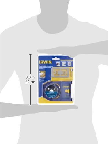 IRWIN Door Lock Installation Kit for Wooden Doors (3111001), Blue - Image 3