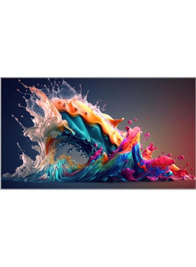 gratus 100-Inch 4K UHD QLED Edgeless Smart TV – WebOS with ThinQ AI, Dolby Audio, Quad-Core Processor, Voice Control, Wi-Fi, Frameless Design – Model LT100QW524M  - Image 1