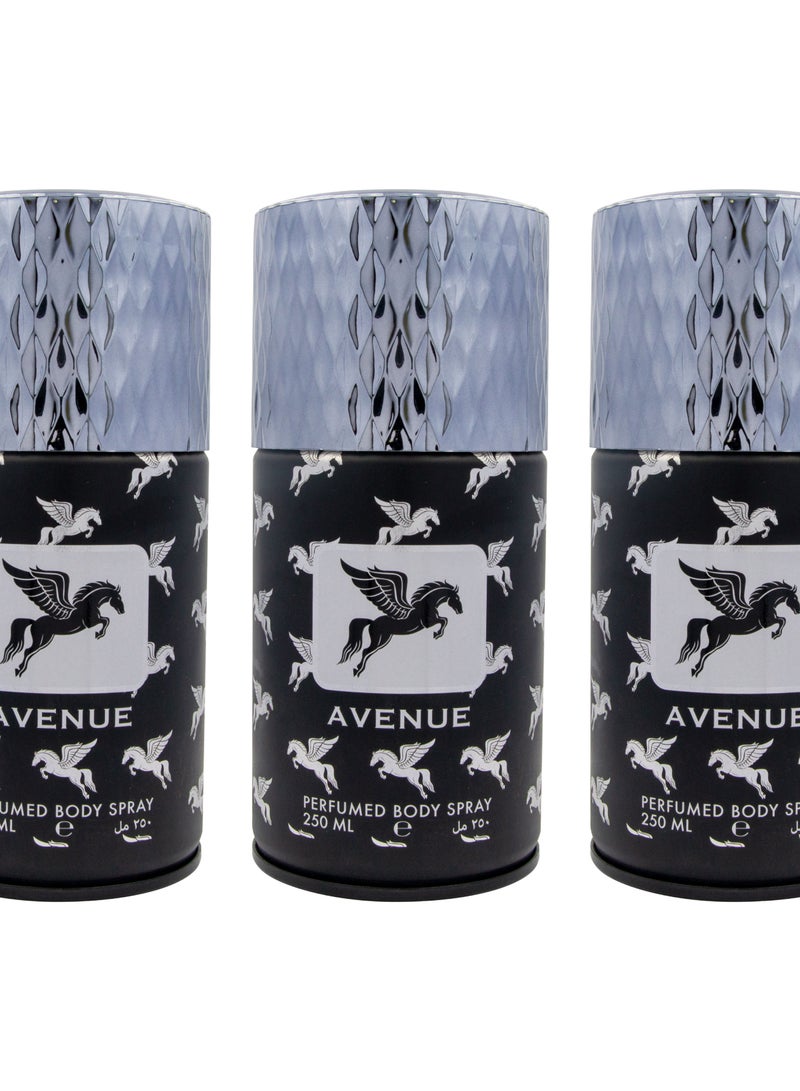 Elegant Avenue Black Perfumed Spray 250ml Pack Of 3 - Image 2