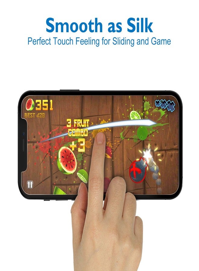 Mothca Matte Tempered Glass Screen Protector for iPhone 12 mini, Anti-Glare, 9H Hardness, Smooth Touch, Bubble Free - Image 2