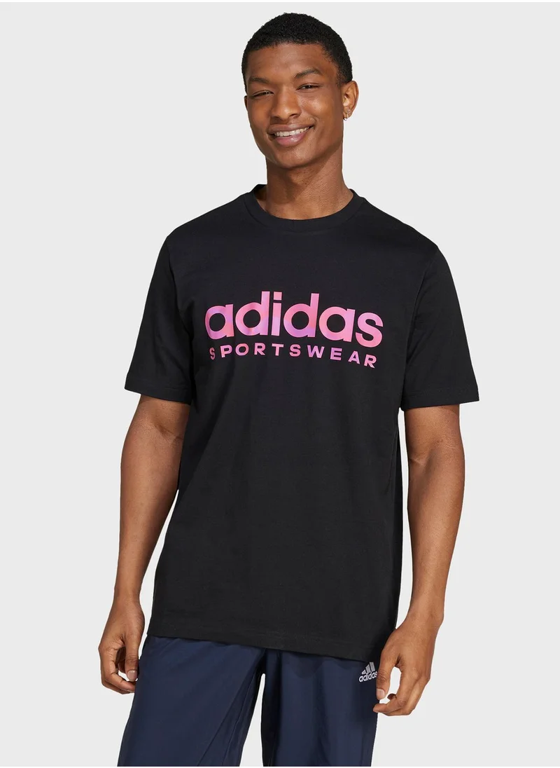 Adidas Tiro Summer Linear Graphic T-Shirt