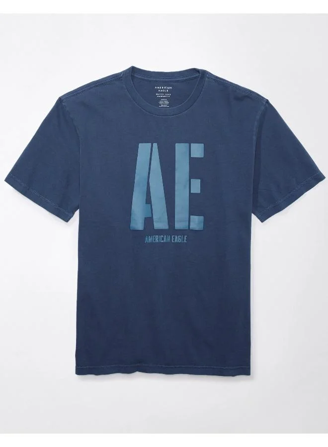 امريكان ايجل Logo Graphic Crew Neck T-Shirt
