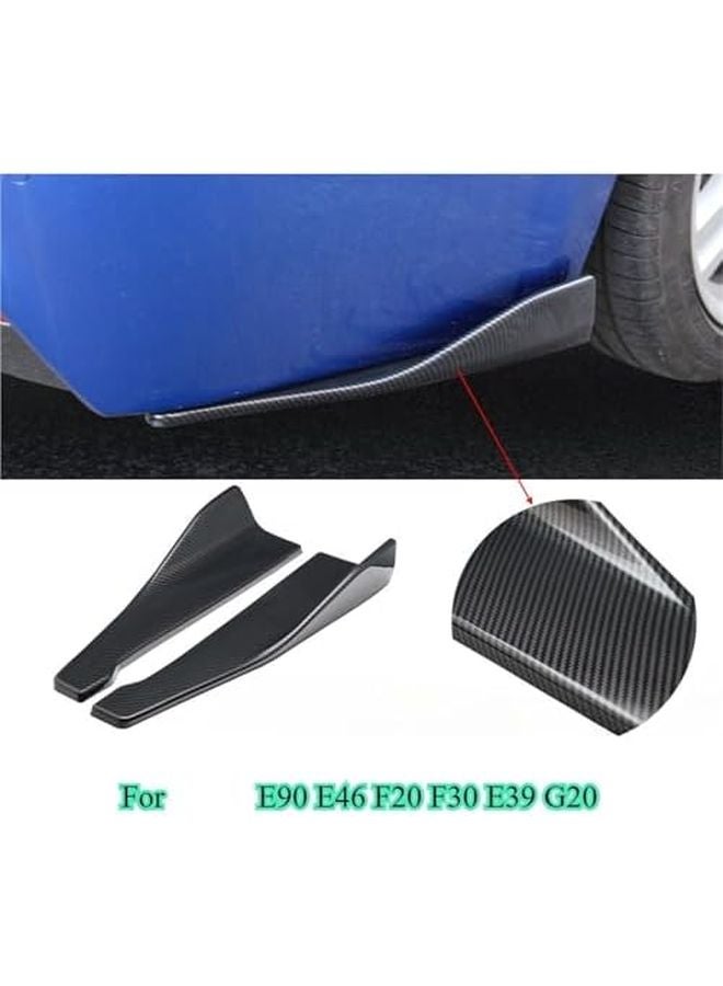 Gloss Black Universal Rear Bumper Spoiler Side Skirt Compatible For BMW E90 E46 F20 F30 E39 G20 - Image 3