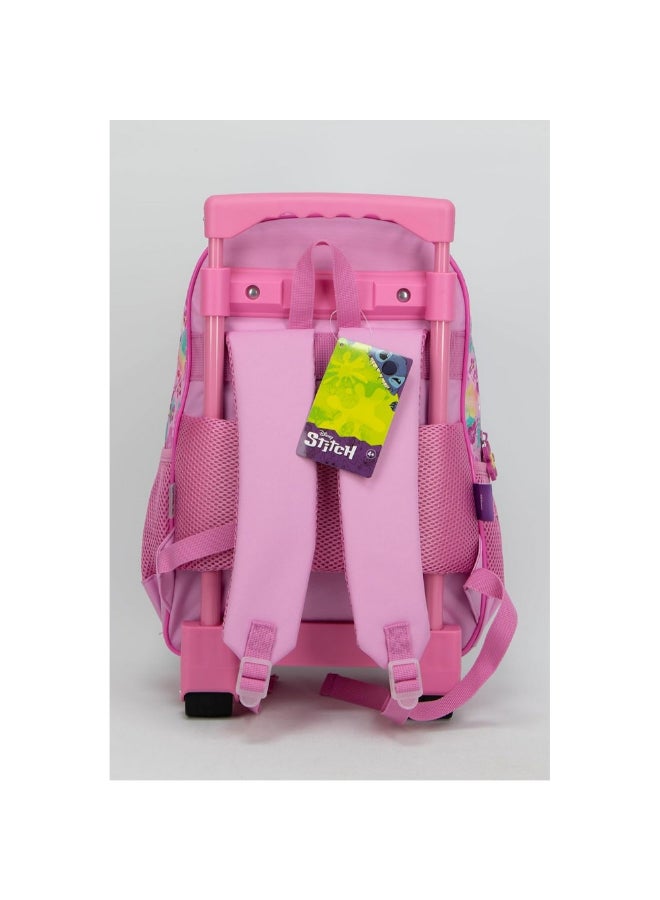 SunCe Disney Stitch 2-Compartment Zipper Closure Trolley Backpack Pink and Blue 14.3 x 11.02 x 5.11 Inch SUNS-3081SCH  - Image 4