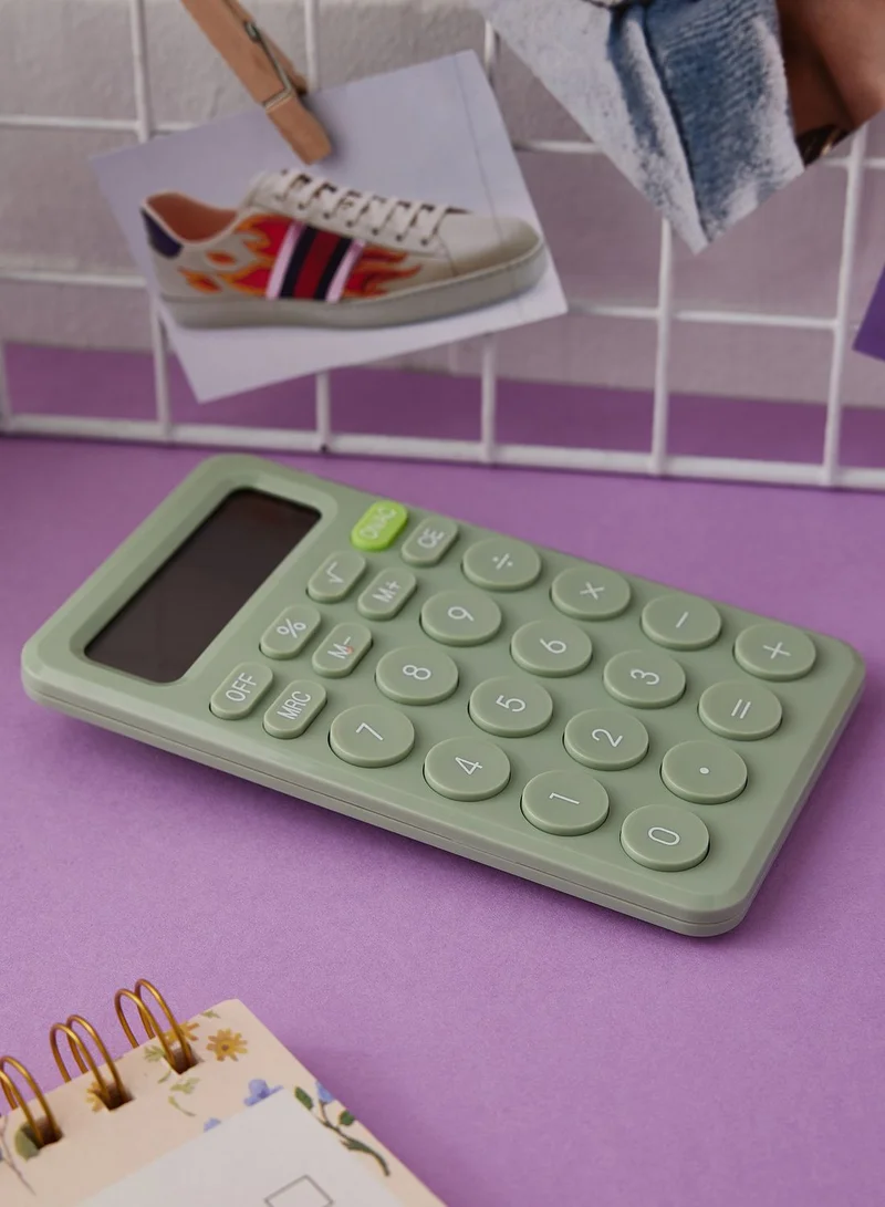 AURORA Green Large-Screen Calculator