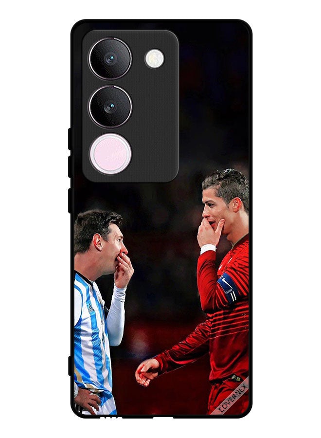 Covernex Protective Case Cover For vivo V29 Ronaldo & Messi In One Frame - Image 1
