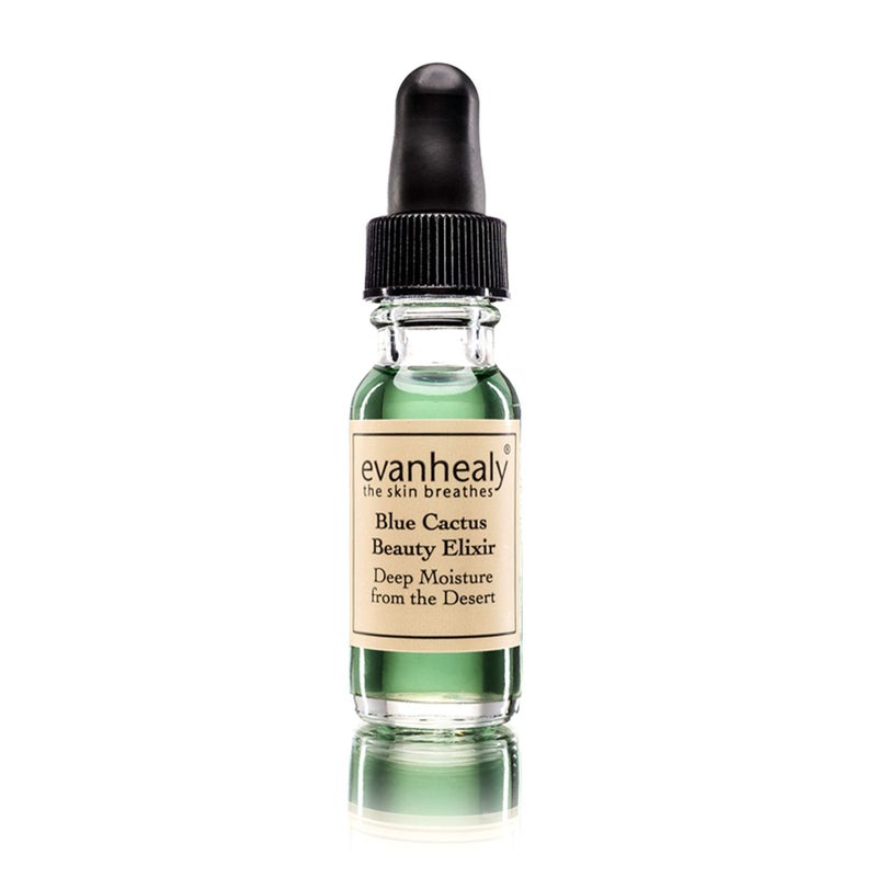 evanhealy Blue Cactus Beauty Elixir Organic Jojoba Prickly Pear Oils Soothing Illuminating Serum for All Skin Types