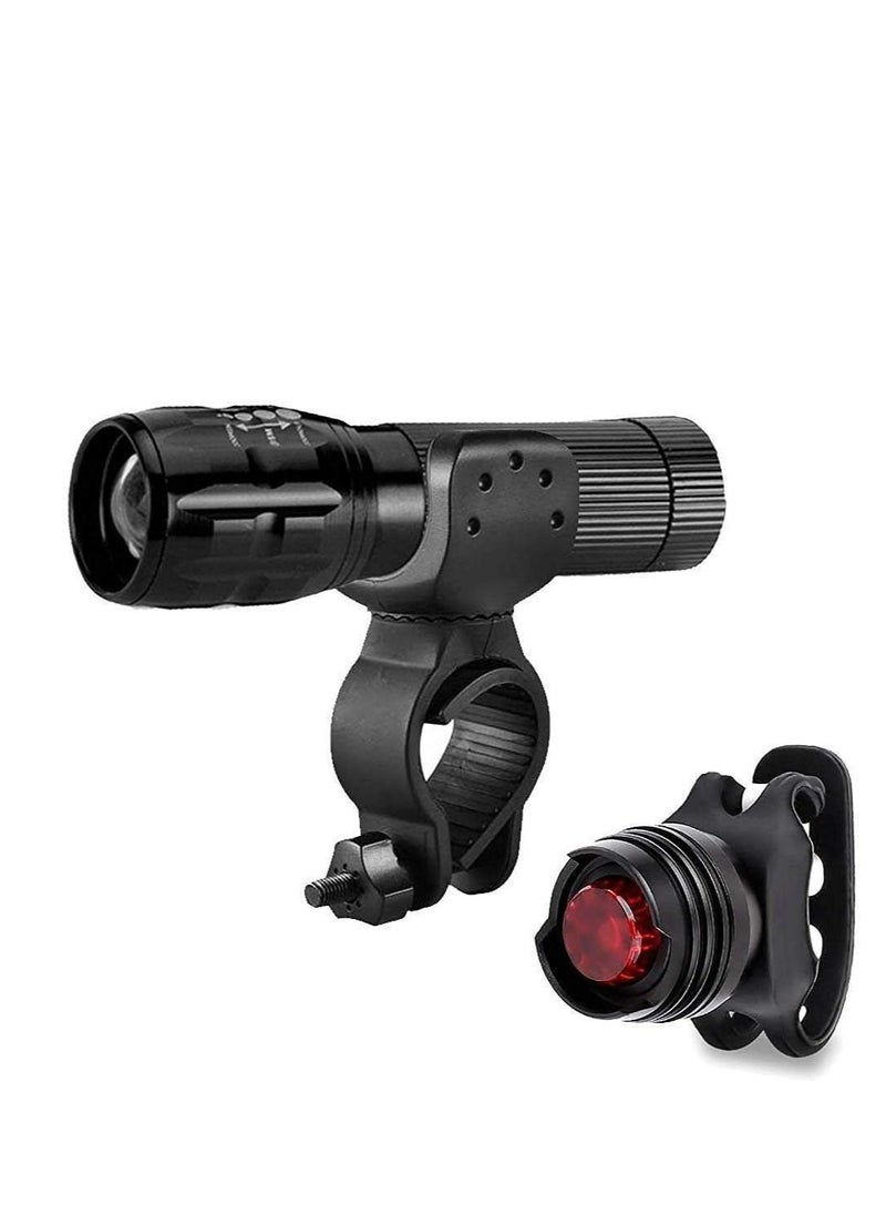 Cool Baby Style Bicycle Light Set, Front Rear Cycle Lighting And Bike Clip, Waterproof Headlight & Taillight & Clamp Clip, Super Bright Fits All Bikes, Easy To Mount, Quick Release  - Image 1