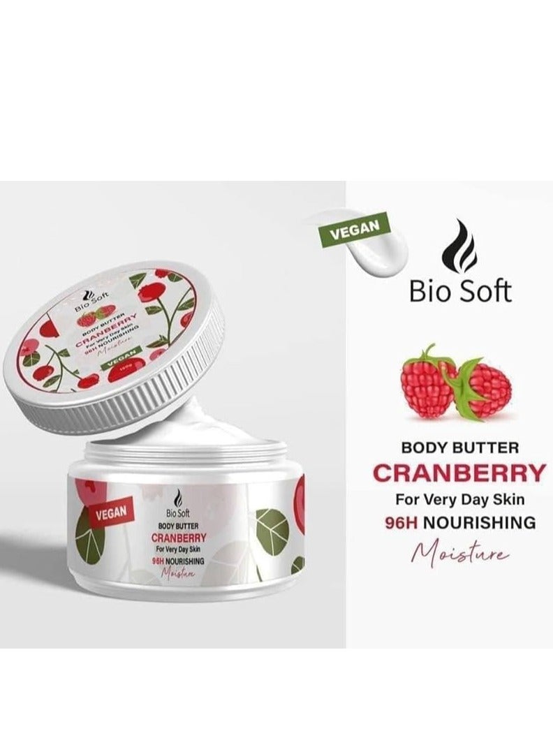 Bio Soft Cranberry Moisture 96H Nourishing Body Butter, 150g