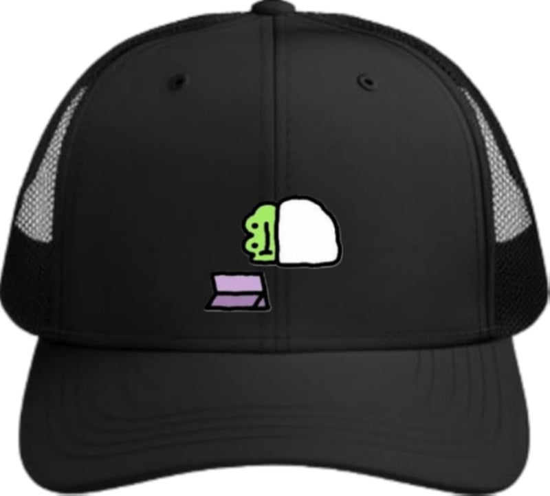 Frog Plain unisex baseball cap Black 17