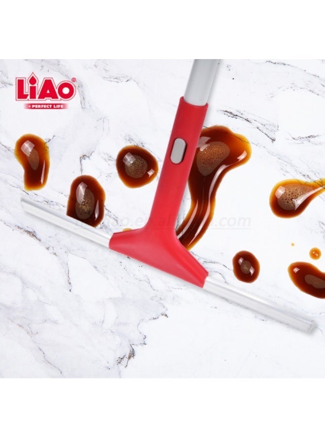 LIAO Window Cleaner Pack of 3 | Telescopic Window Squeegee with 72–122cm Extendable Metal Handle & 30cm Aluminum Cleaning Head | Handheld Glass Cleaner for Windows, Mirrors & Household Cleaning - Image 2