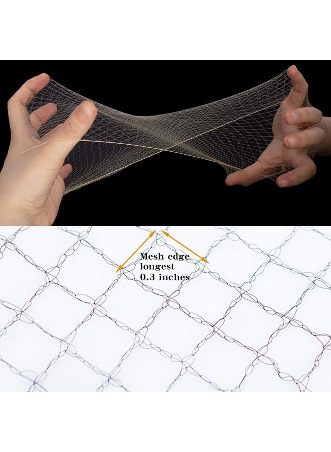 WeKen Pack of 20pcs Hair Nets Invisible Elastic Edge Mesh 50cm 20' Blonde - Image 4