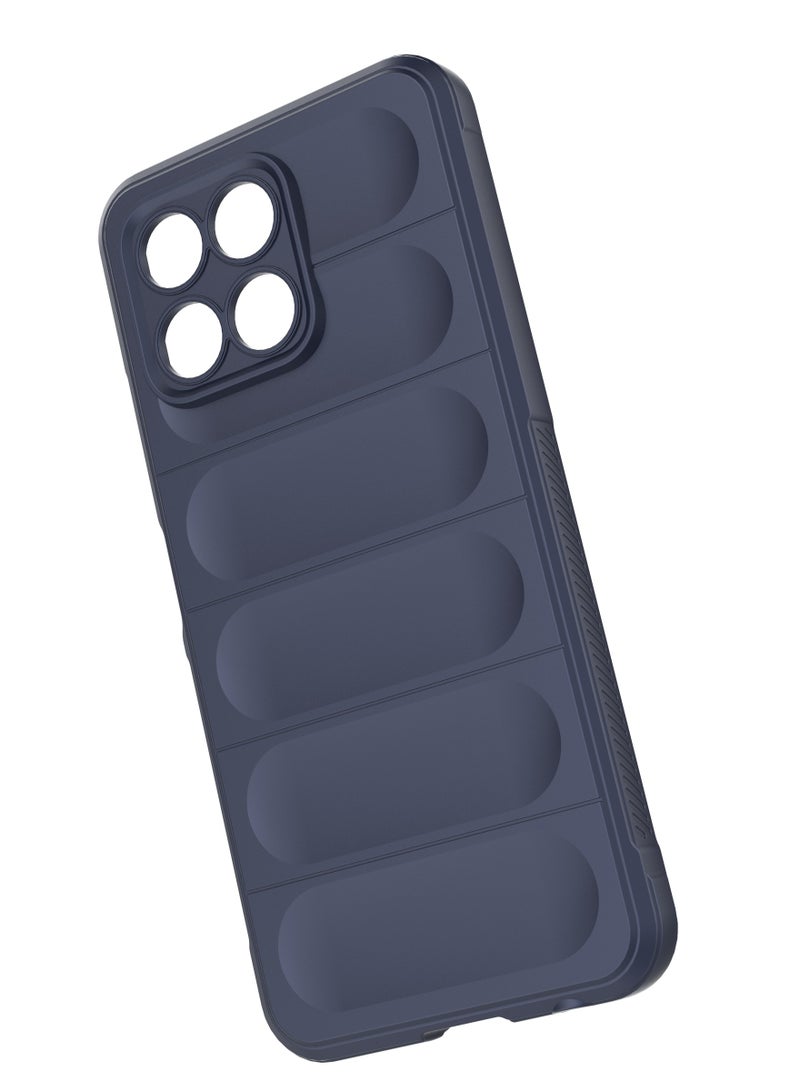 انبلاك جراب خلفي ماجيك متوافق مع هونر X8 الجيل الخامس 5G من انبلاك (ازرق داكن) - Image 3
