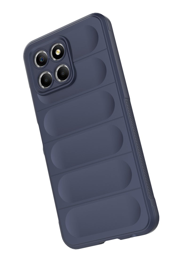 انبلاك جراب خلفي ماجيك متوافق مع هونر X8 الجيل الخامس 5G من انبلاك (ازرق داكن) - Image 2