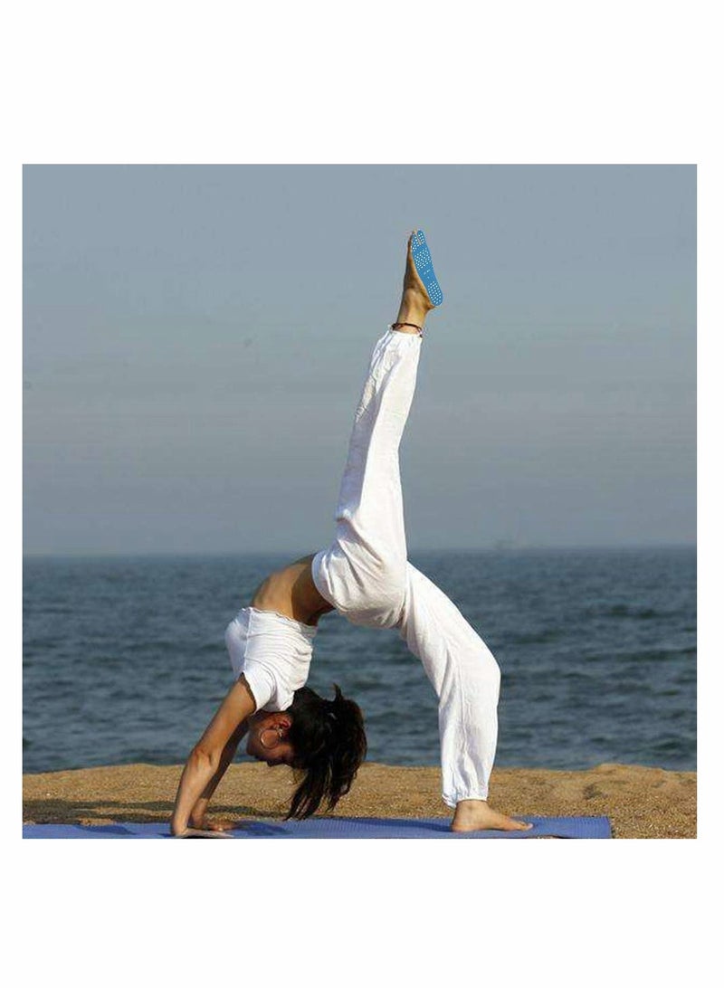 Zikra Beach Foot Pads Barefoot Adhesive Invisible Shoes Stick on Foot Pad Stickers Stick on Soles Anti-Slip Waterproof Silicone Unisex Footing Pad for Surfing Yoga Swimming 6 Pack - Image 5