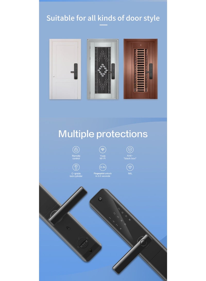Lenovo Smart Door Lock E3 Pro Black - Image 5