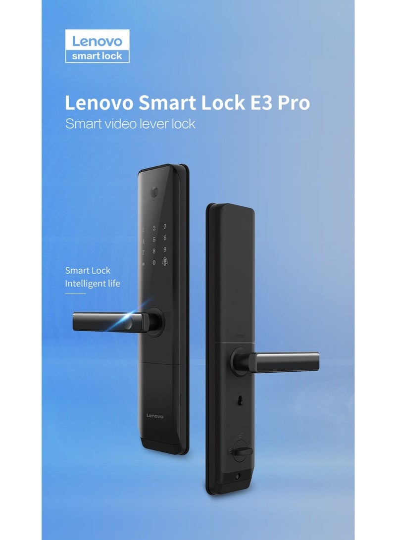 Lenovo Smart Door Lock E3 Pro Black - Image 4