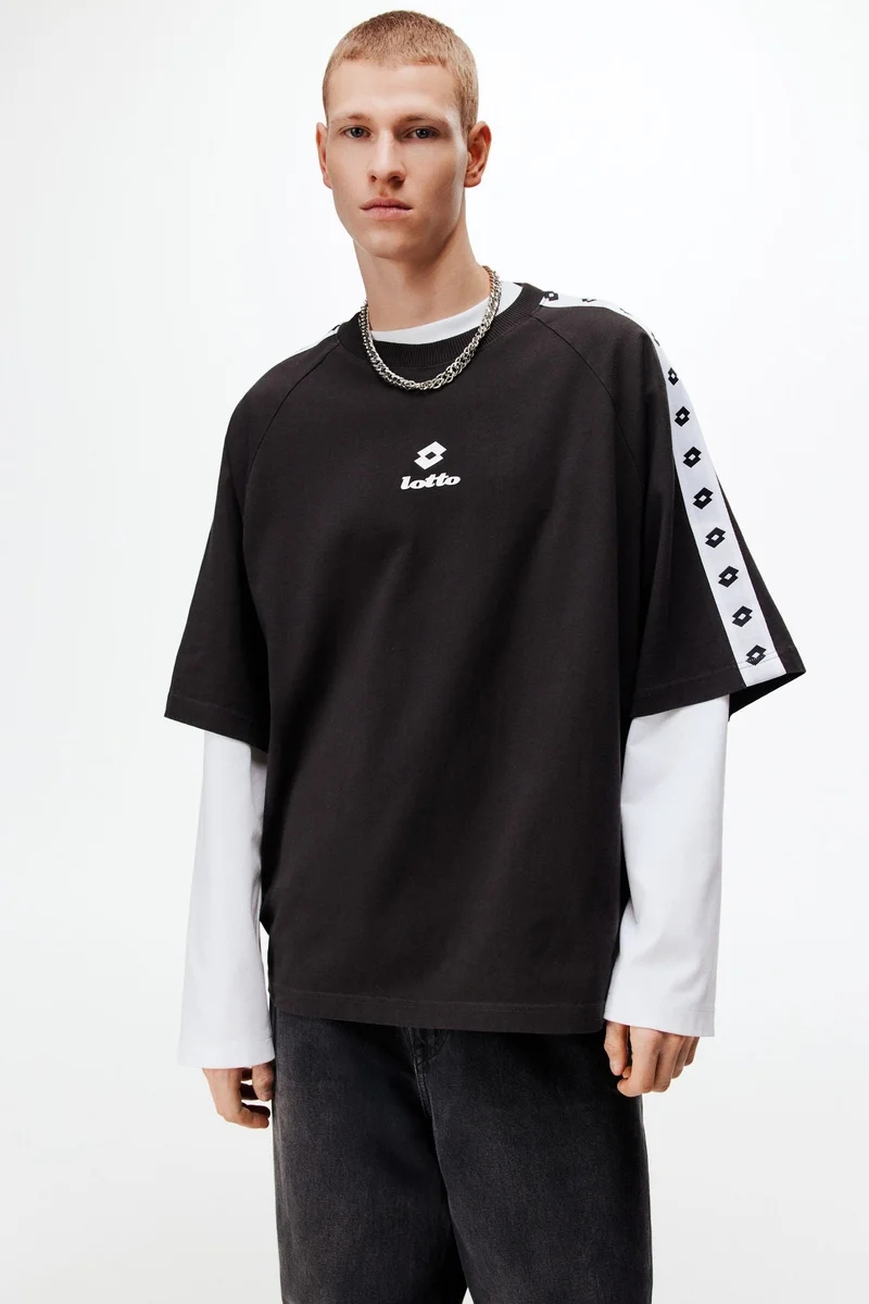 H&M Oversized Fit Cotton T-shirt