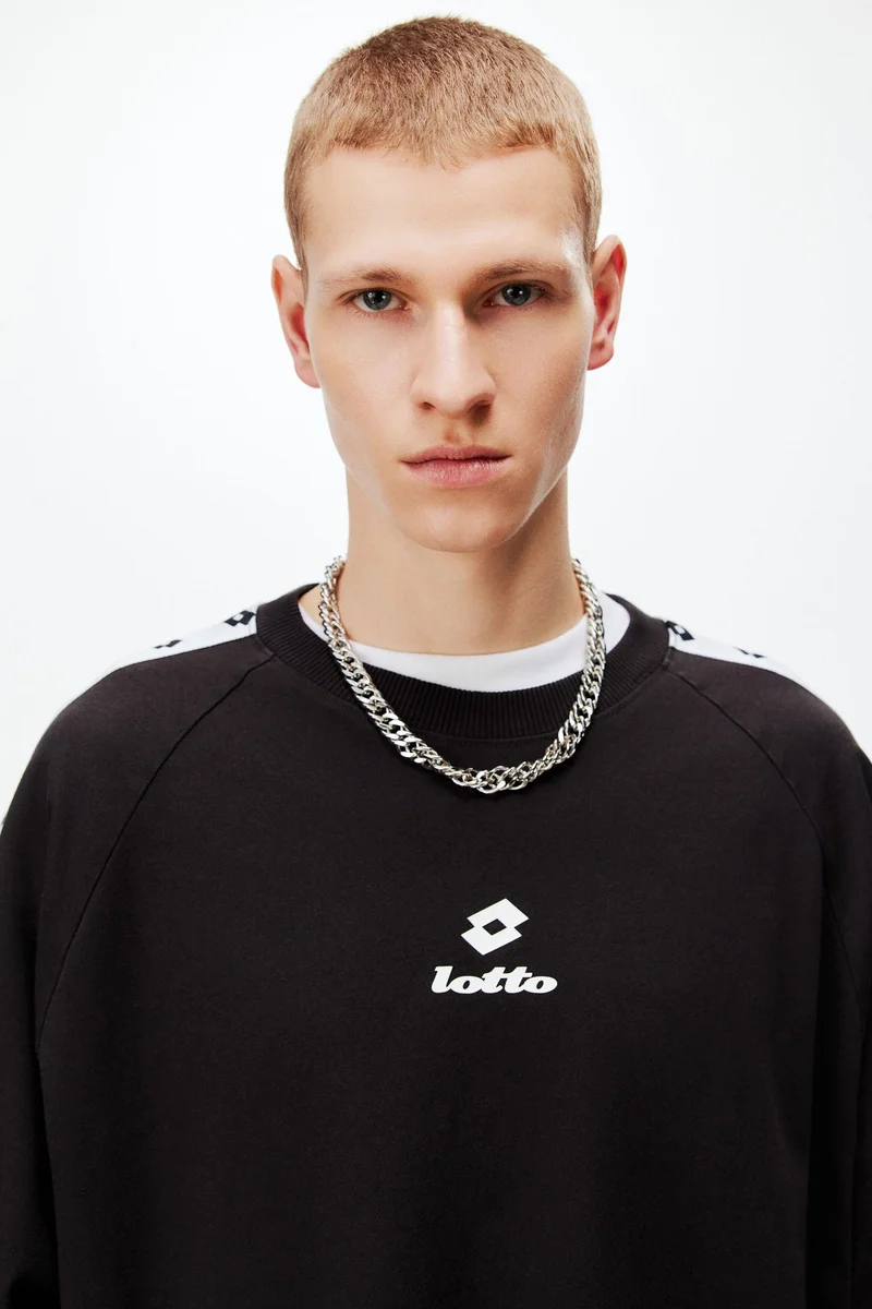 H&M  Oversized Fit Cotton T-shirt for Men | Best Price UAE