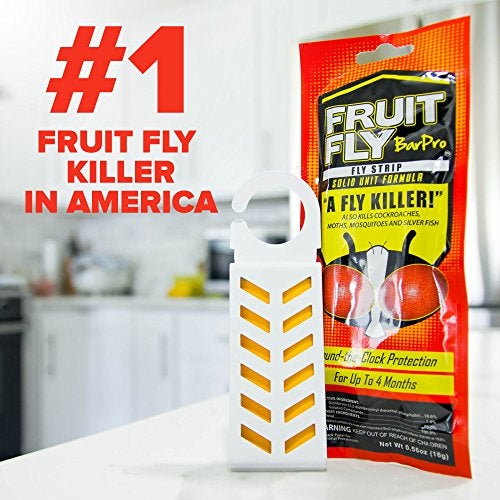 Fruit Fly BarPro – Vapor-Activated Insect Control Strip – Better Than Fruit Fly Traps – Kills Flies, Gnats, Roaches, Mosquitoes, and More – Odorless, 4 Month Protection - Image 2