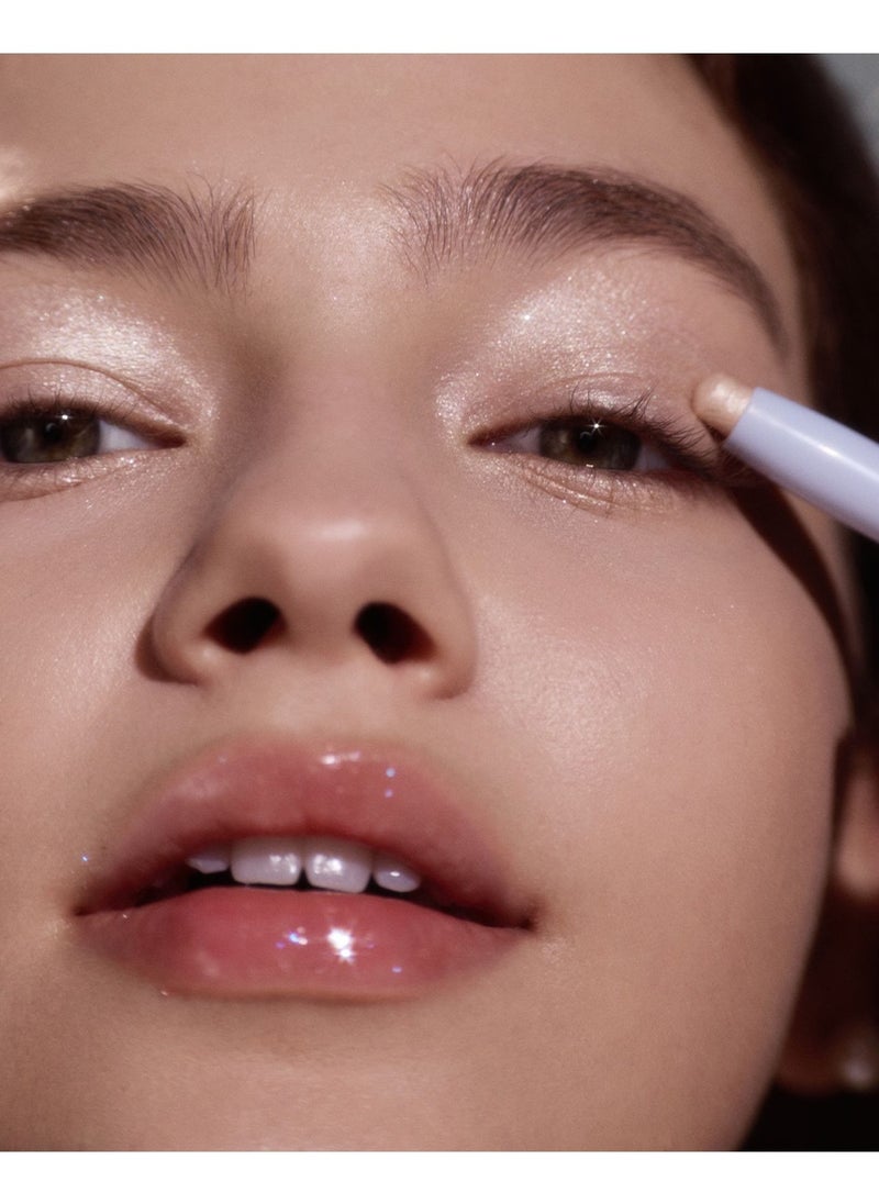 Flower Knows Shell's Jewel Dual-Ended Highlighting Stick – Buildable Glow & Long-Lasting Shine - 01 Vanilla White  - Image 2