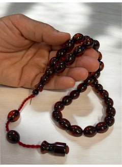 just naturals German Faturan Prayer Beads For Men 33 Beads Size 10.5mm x 13.5mm  - Image 5