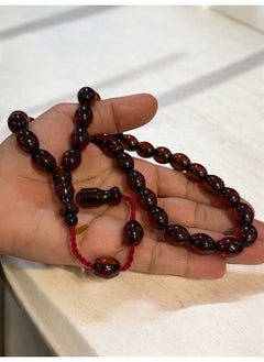 just naturals German Faturan Prayer Beads For Men 33 Beads Size 10.5mm x 13.5mm  - Image 1