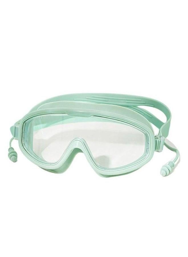 Swim Goggles No Leaking Anti-Fog Pool Swimming for Adult Men Women Youth, UV Protection 180° Clear Vision Green - Image 1
