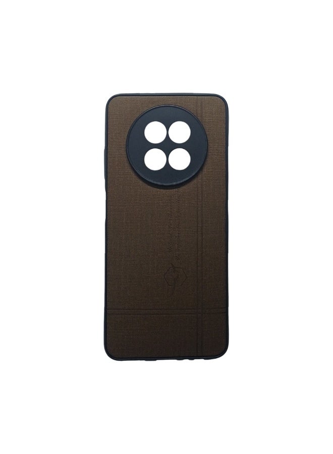Phone Back Cover leather for Realme 12X brown - Image 1