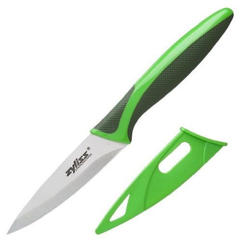 ZYLISS Paring Knife with Sheath Cover, 3.5-Inch Stainless Steel Blade, Green - Image 5