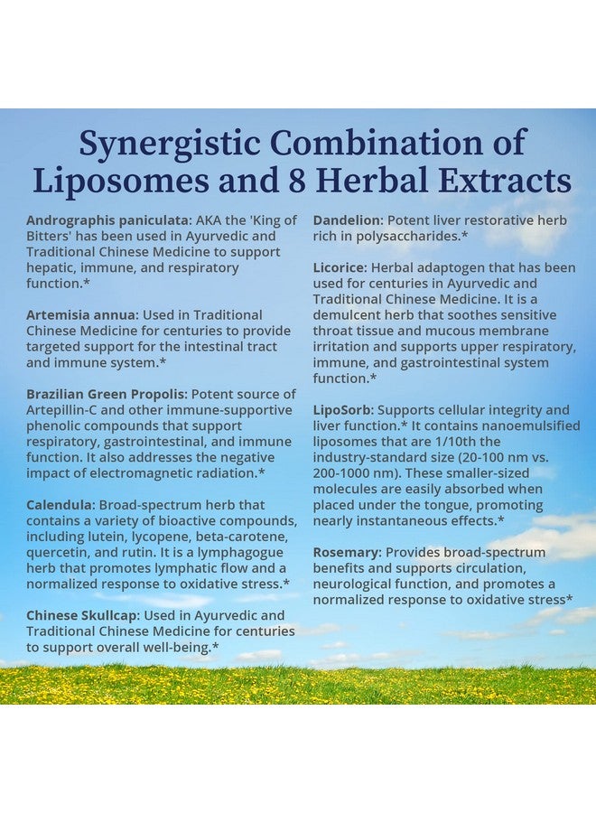 BioPure Vital-9 Liposomal Phospolipid - Potent Botanical Combination of 8 Herbal Extracts and Liposomes to Support Respiratory, Gut, Immune Function, Soothe Throat, & More - 4 fl. oz. - Image 5