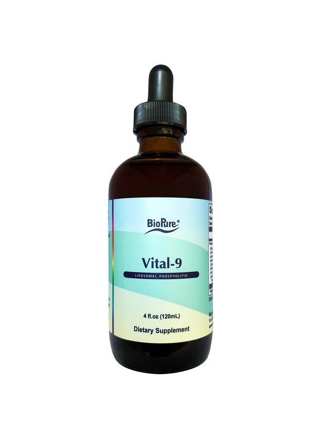 BioPure Vital-9 Liposomal Phospolipid - Potent Botanical Combination of 8 Herbal Extracts and Liposomes to Support Respiratory, Gut, Immune Function, Soothe Throat, & More - 4 fl. oz. - Image 1