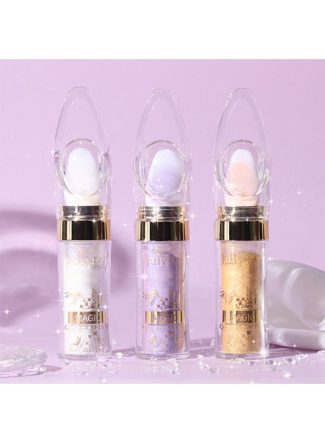 Julystar Highlighter Powder Stick High Gloss Fairy Patting Powder  - Image 5