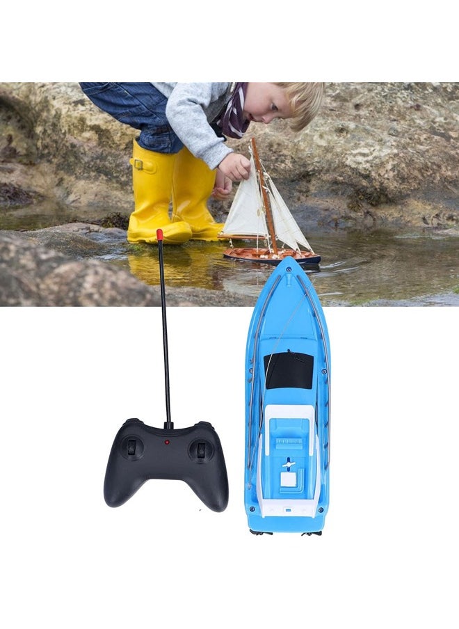 Arabest Racing Boat Toys,Children's Mini Remote Control Boat,Rc Boat 2.4ghz High Speed Battery Powered for Lake for Swimming Pool,Children's Birthday Gift Toy(Blue)  - Image 4