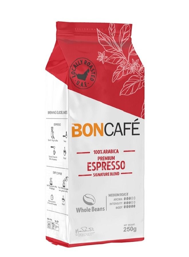 Boncafe Premium Espresso Classic Blend Coffee Beans 250g - Image 1