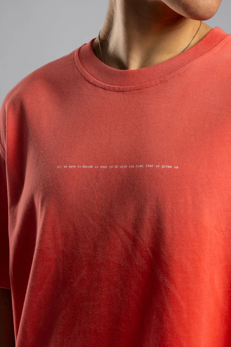 Catch Minimalist Print Washed T-shirt