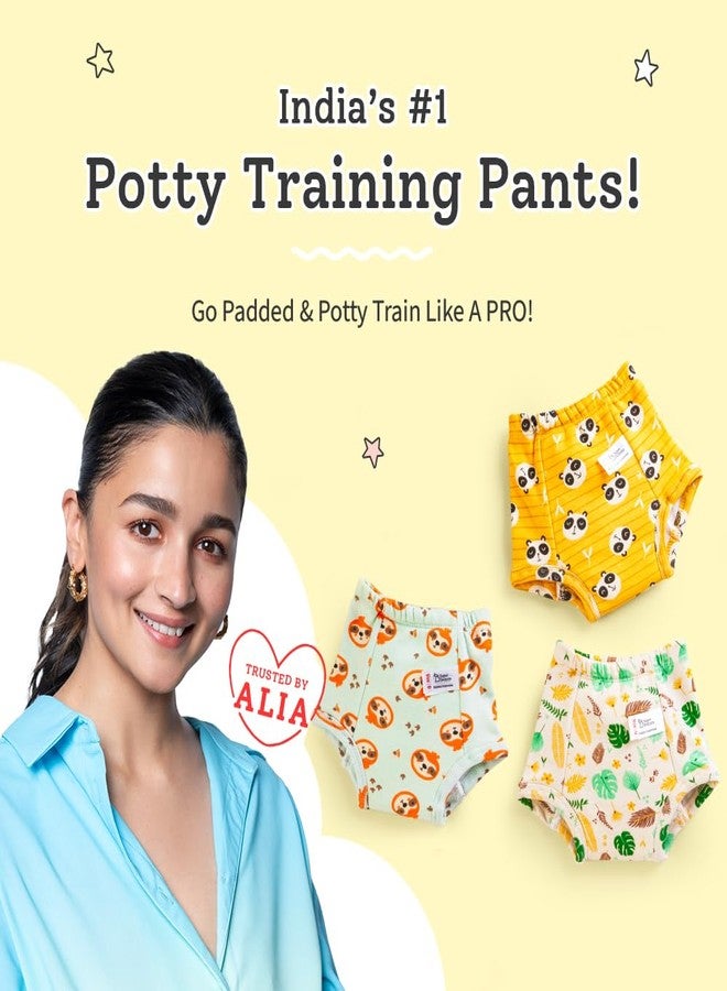 superbottoms Padded Underwear for Babies & Toddlers (1-2 Years), 3 Layers of Premium Cotton & DryFeel Layer, Ideal for Diaper-Free Time & Mess-Free Potty Training Pants, Pack of 6 - Image 2