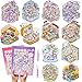 Aifong 2 Books Big Size DIY 3D House Stickers Book with 12 Pcs of 3D Scene Stickers Miniature Scene Therapy Sticker for Relief Stress Pass The Time 106 x 79 Inch - Image 3