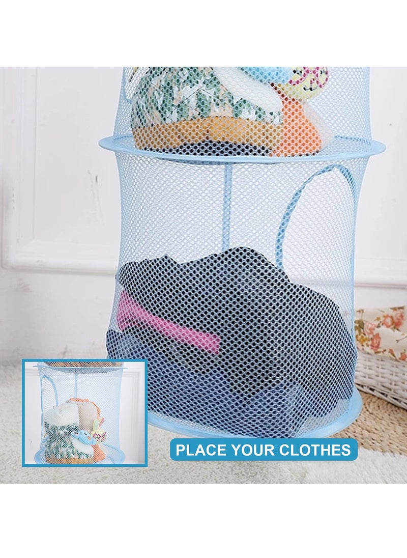 KASTWAVE - 4 Tier Collapsible Hanging Storage Mesh Basket Suitable for Room Toys Clothes Sundries - Image 1
