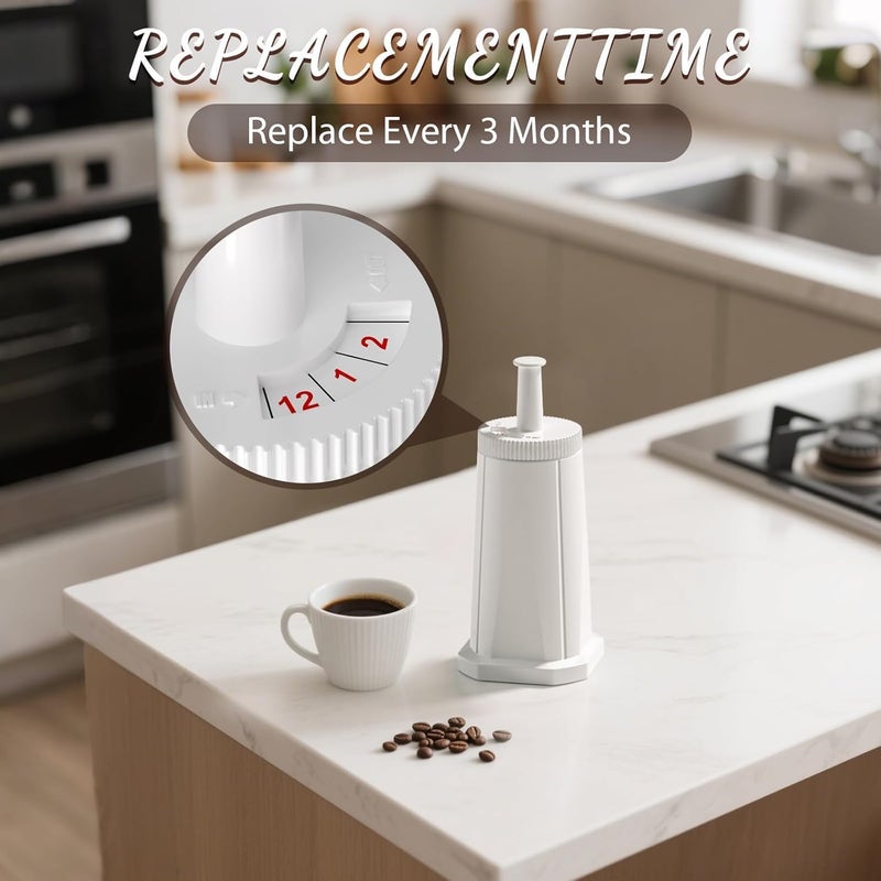 Lonimia فلتر مياه بديل (عبوة من قطعتين) متوافق مع آلات إسبريسو Breville Sage Claro Swiss لـ Oracle Barista Bambino - Image 2
