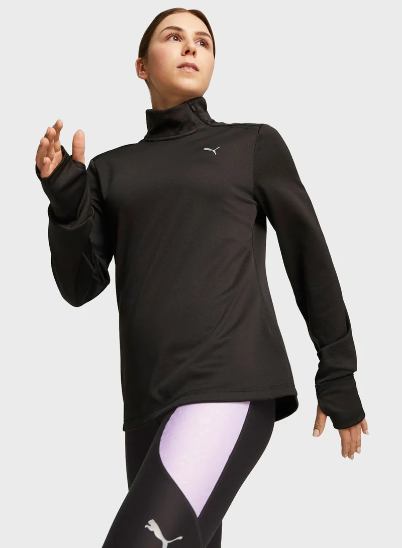 PUMA Run Micro Fleece Sweatshirt