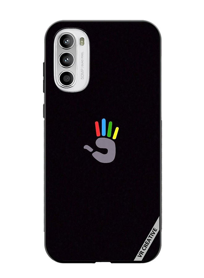 VR CREATIVE Protective Case Cover For Motorola Moto G82 Colorful Hand Design Multicolour - Image 1