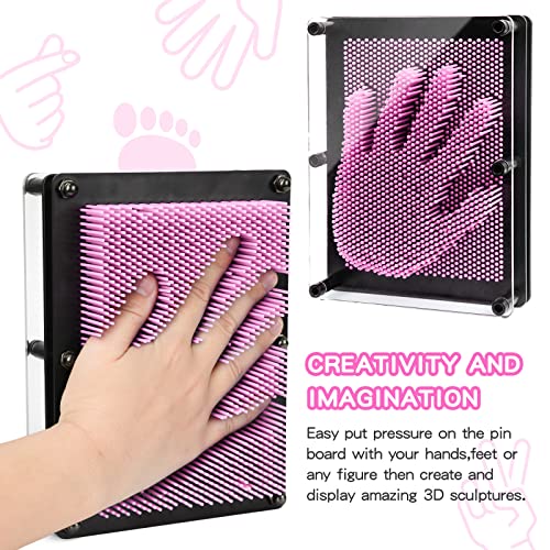 ENJSD 3D Pin Art Sensory Toys for Kids 5-7, Pin Art Board Impression Sensory Toys for Kids with Autism, Autism Gifts for Autistic Children Age 3, 4, 5, 6, 7, 8, 9, 10+ Years Old Boys Girls - Image 5